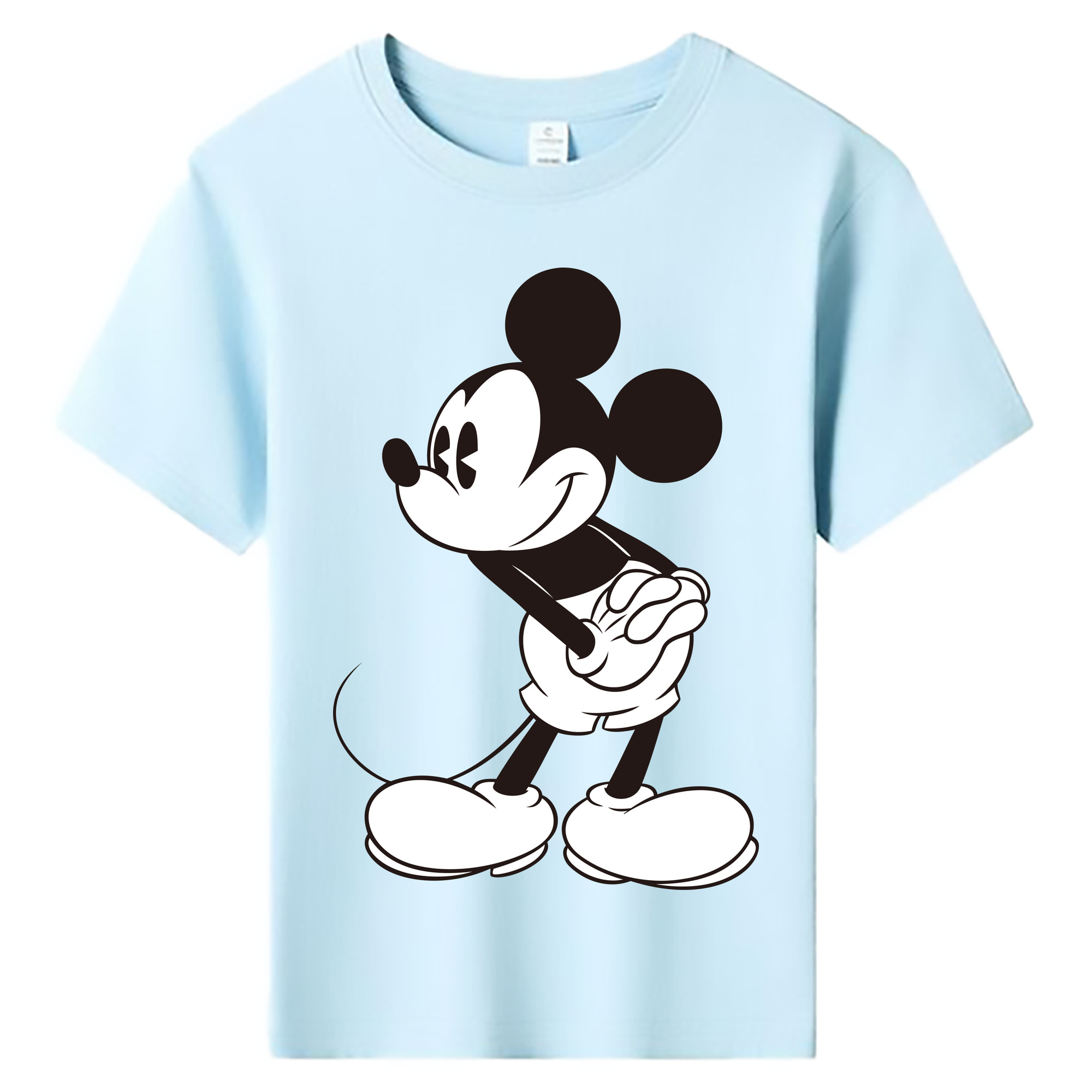 ミッキーマウス Mickey Mouse 綿100％キッズTシャツ（フロントプリント）